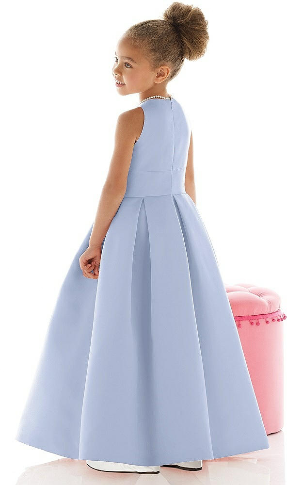 Back View - Sky Blue Flower Girl Dress FL4059