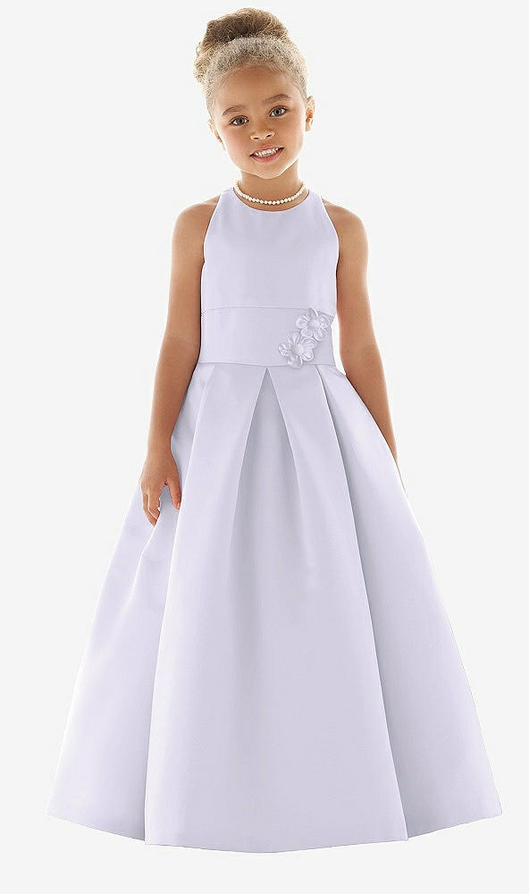 Front View - Silver Dove Flower Girl Dress FL4059