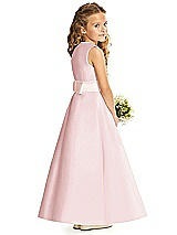 Rear View Thumbnail - Ballet Pink & Blush Flower Girl Dress FL4062