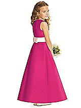 Rear View Thumbnail - Think Pink & Blush Flower Girl Dress FL4062