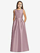 Front View Thumbnail - Dusty Rose Alfred Sung Junior Bridesmaid Style JR544