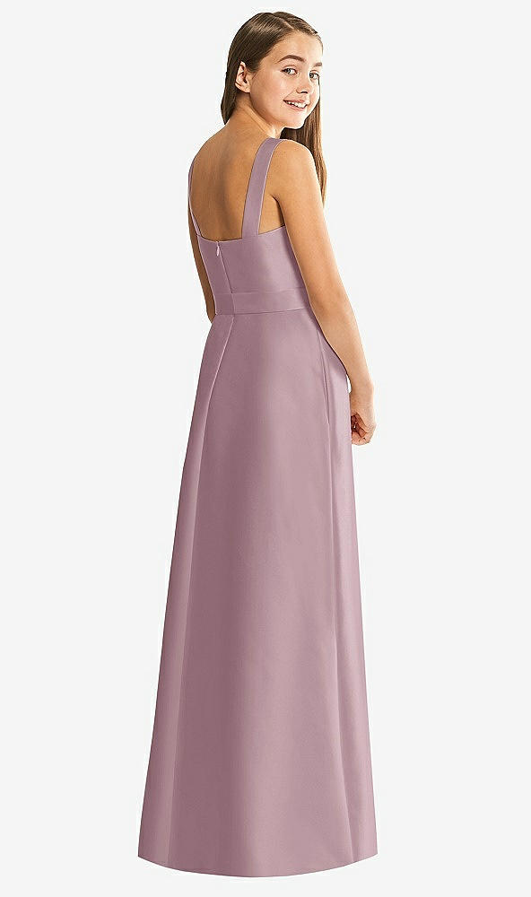Back View - Dusty Rose Alfred Sung Junior Bridesmaid Style JR544