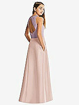Front View Thumbnail - Toasted Sugar & Suede Rose Alfred Sung Junior Bridesmaid Style JR545