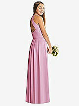 Rear View Thumbnail - Powder Pink Social Junior Bridesmaid Style JR547