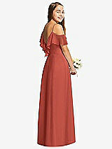 Rear View Thumbnail - Amber Sunset Dessy Collection Junior Bridesmaid Dress JR548
