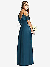 Rear View Thumbnail - Atlantic Blue Dessy Collection Junior Bridesmaid Dress JR548