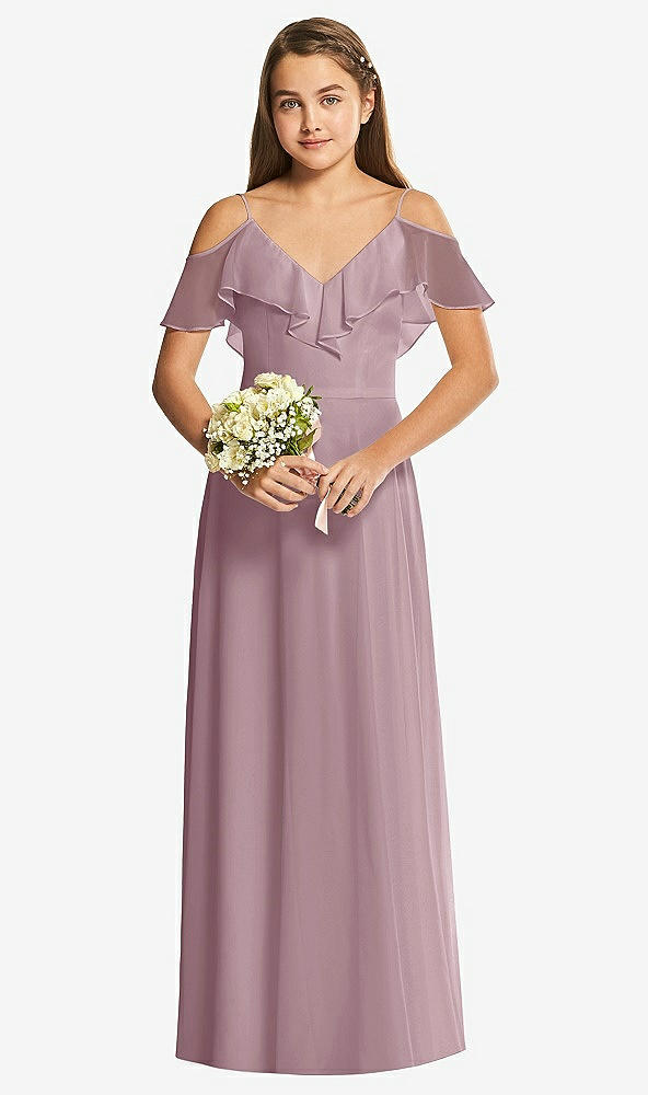 Front View - Dusty Rose Dessy Collection Junior Bridesmaid Dress JR548