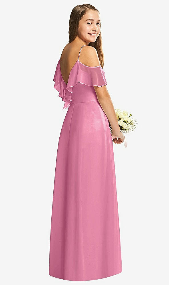 Back View - Orchid Pink Dessy Collection Junior Bridesmaid Dress JR548