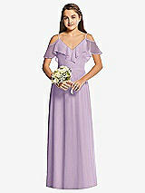Front View Thumbnail - Pale Purple Dessy Collection Junior Bridesmaid Dress JR548