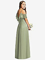 Rear View Thumbnail - Sage Dessy Collection Junior Bridesmaid Dress JR548