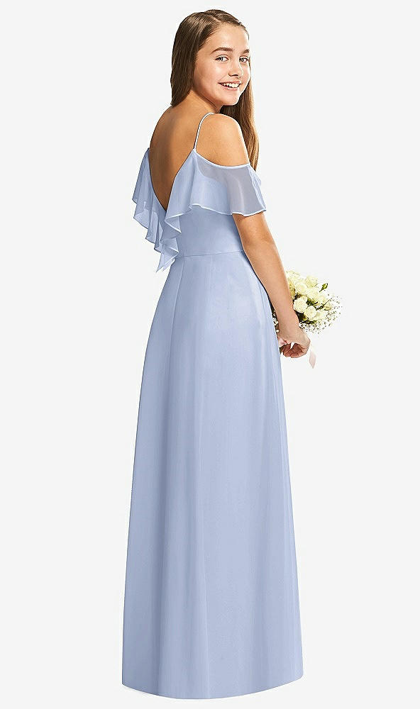 Back View - Sky Blue Dessy Collection Junior Bridesmaid Dress JR548