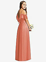 Rear View Thumbnail - Terracotta Copper Dessy Collection Junior Bridesmaid Dress JR548