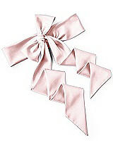Rear View Thumbnail - Ballet Pink Satin Twill Wedding Sash