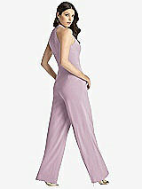 Rear View Thumbnail - Suede Rose Wide Strap Stretch Maxi Dress with Pockets