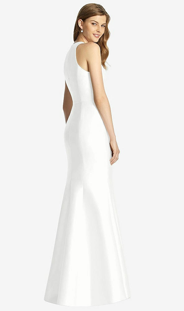 Back View - White Bella Bridesmaid Dress BB121