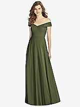 Front View Thumbnail - Olive Green Bella Bridesmaid Dress BB123