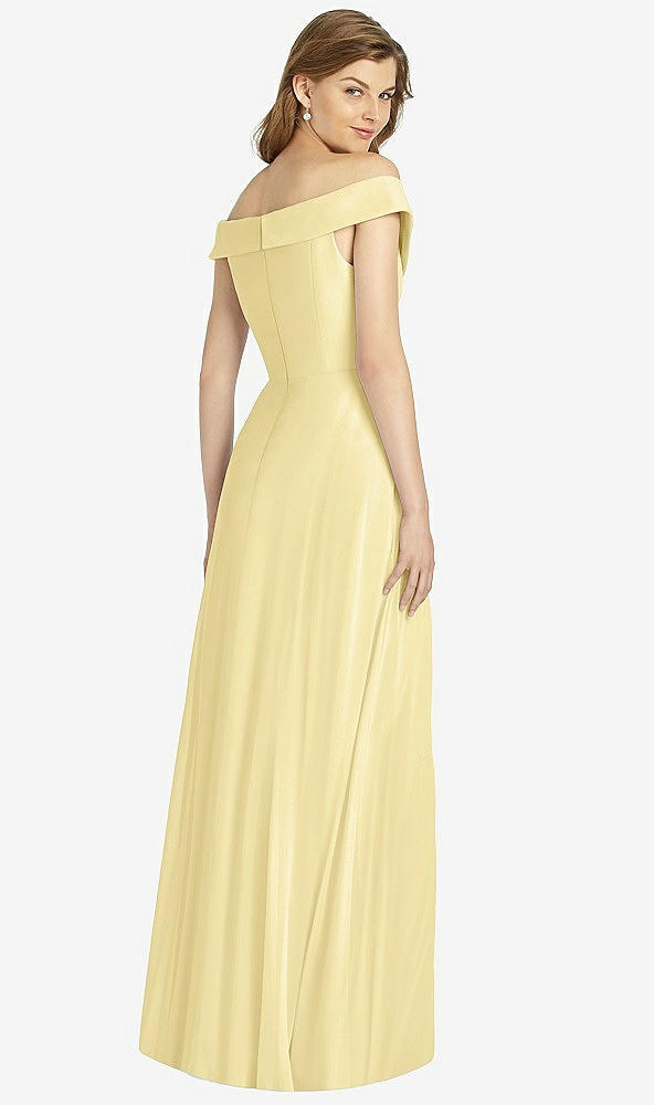 Back View - Pale Yellow Bella Bridesmaid Dress BB123