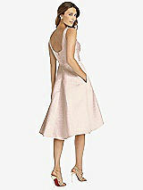 Rear View Thumbnail - Mauve Gold Dessy Bridesmaid Dress 3035