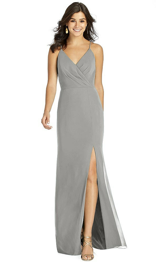 Front View - Chelsea Gray Thread Bridesmaid Style Cora