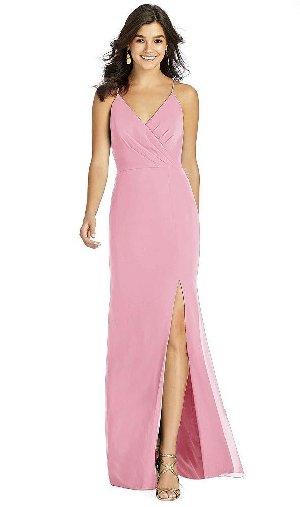 Front View - Peony Pink Thread Bridesmaid Style Cora
