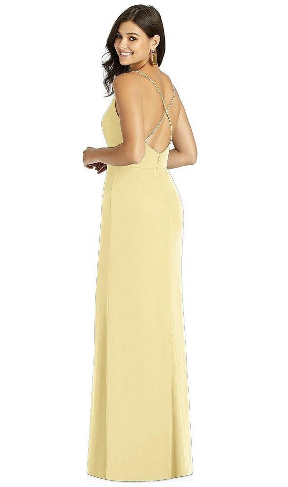 Back View - Pale Yellow Thread Bridesmaid Style Cora