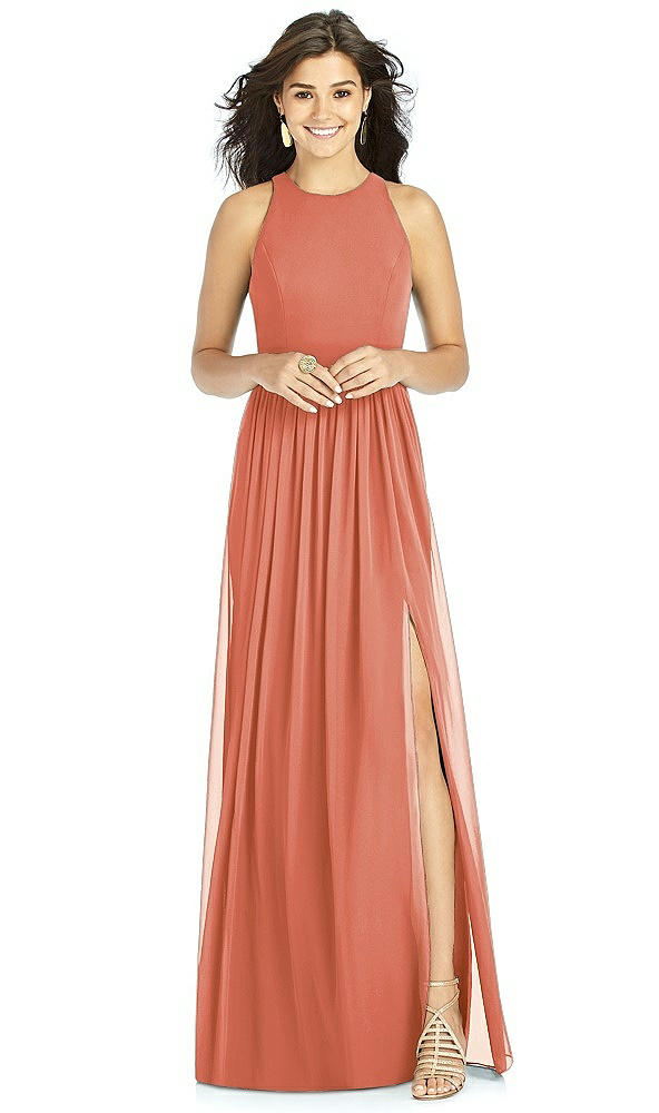 Front View - Terracotta Copper Thread Bridesmaid Style Kailyn