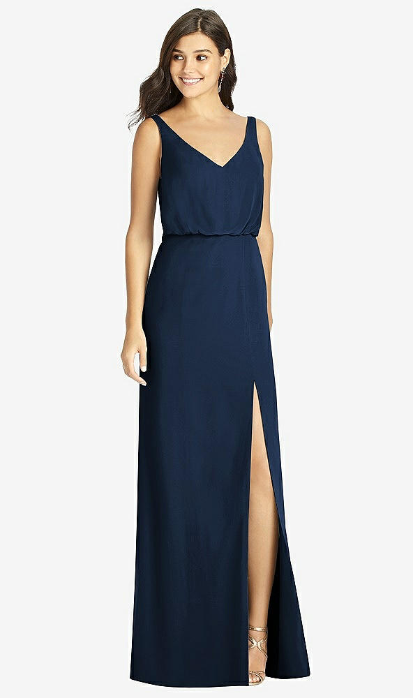 Front View - Midnight Navy Thread Bridesmaid Style Ines