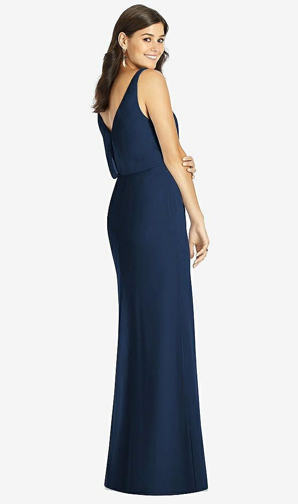 Back View - Midnight Navy Thread Bridesmaid Style Ines