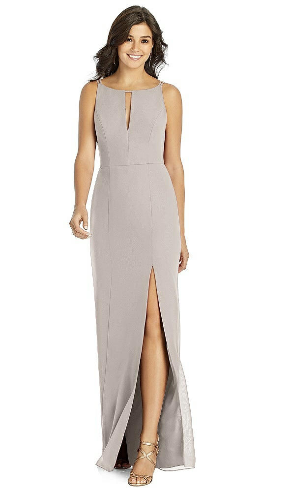 Front View - Taupe Thread Bridesmaid Style Bonnie