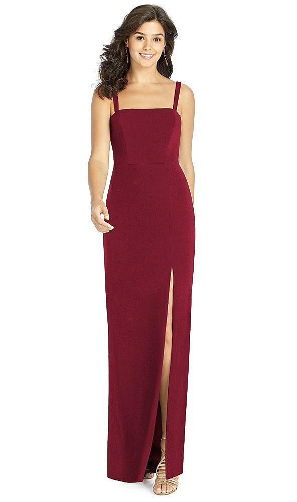 Front View - Burgundy Thread Bridesmaid Style Grace