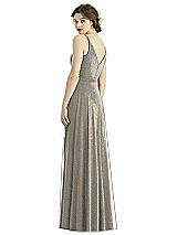 Rear View Thumbnail - Mocha Gold After Six Shimmer Bridesmaid Dress 1511LS