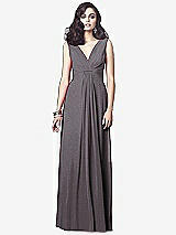 Front View Thumbnail - Stormy Silver Dessy Shimmer Bridesmaid Dress 2907LS