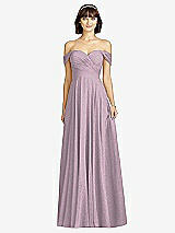 Alt View 1 Thumbnail - Suede Rose Silver Dessy Shimmer Bridesmaid Dress 2970LS