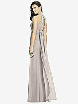 Front View Thumbnail - Taupe Silver Dessy Shimmer Bridesmaid Dress 2990LS