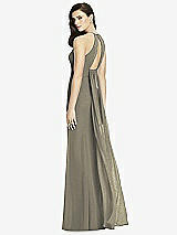 Front View Thumbnail - Mocha Gold Dessy Shimmer Bridesmaid Dress 2990LS