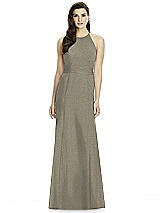 Rear View Thumbnail - Mocha Gold Dessy Shimmer Bridesmaid Dress 2990LS