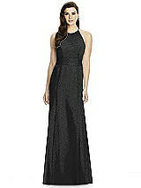 Rear View Thumbnail - Black Silver Dessy Shimmer Bridesmaid Dress 2990LS