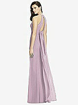 Front View Thumbnail - Suede Rose Silver Dessy Shimmer Bridesmaid Dress 2990LS