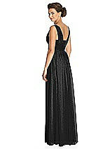 Rear View Thumbnail - Black Silver Dessy Shimmer Bridesmaid Dress 3026LS