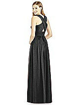 Rear View Thumbnail - Black Silver After Six Shimmer Bridesmaid Dress 6752LS