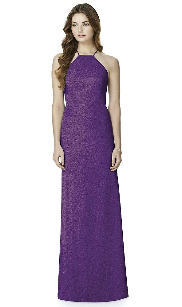 Front View - Majestic Gold After Six Shimmer Bridesmaid Dress 6762LS
