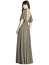 Rear View Thumbnail - Mocha Gold After Six Shimmer Bridesmaid Dress 6778LS