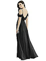 Front View Thumbnail - Black Silver Studio Design Shimmer Bridesmaid Dress 4525LS
