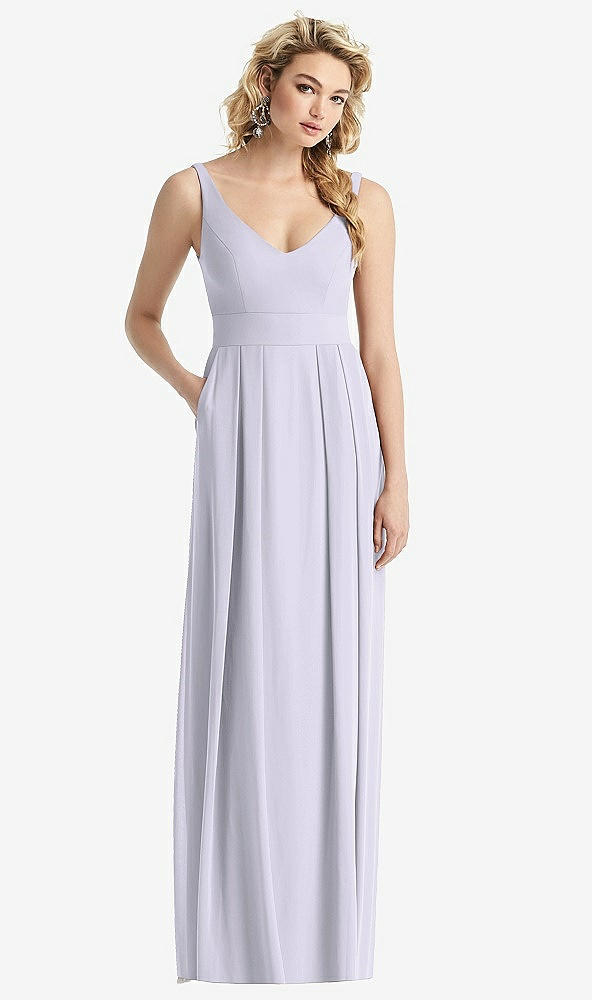 Front View - Silver Dove Sleeveless Pleated Skirt Maxi Dress with Pockets