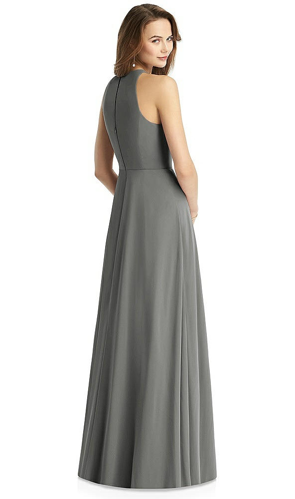 Back View - Charcoal Gray Thread Bridesmaid Style Emily