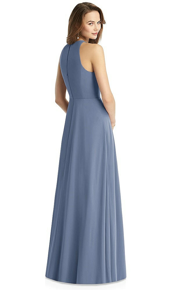 Back View - Larkspur Blue Thread Bridesmaid Style Emily