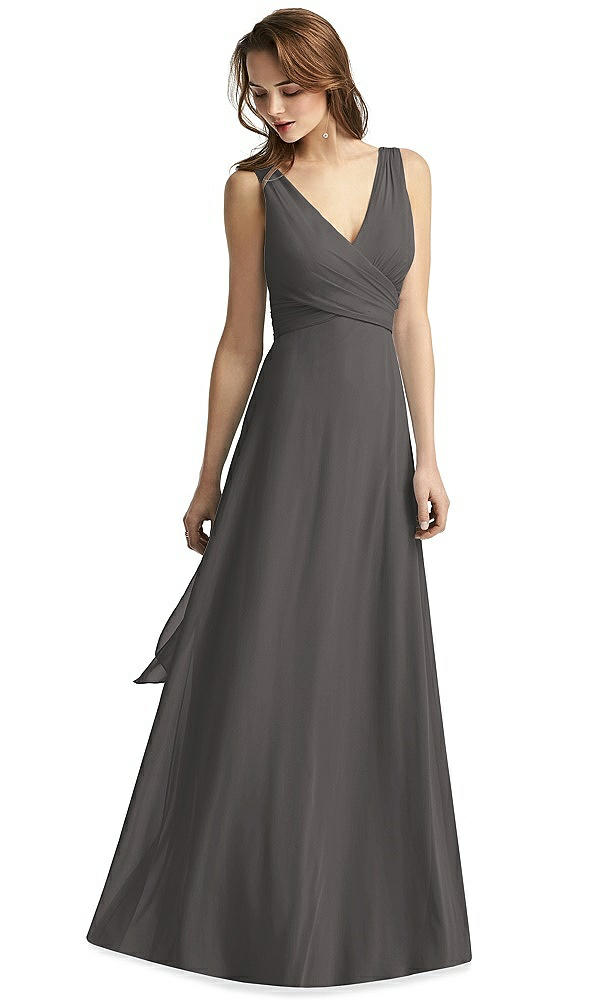 Front View - Caviar Gray Thread Bridesmaid Style Layla