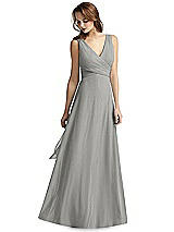 Front View Thumbnail - Chelsea Gray Thread Bridesmaid Style Layla