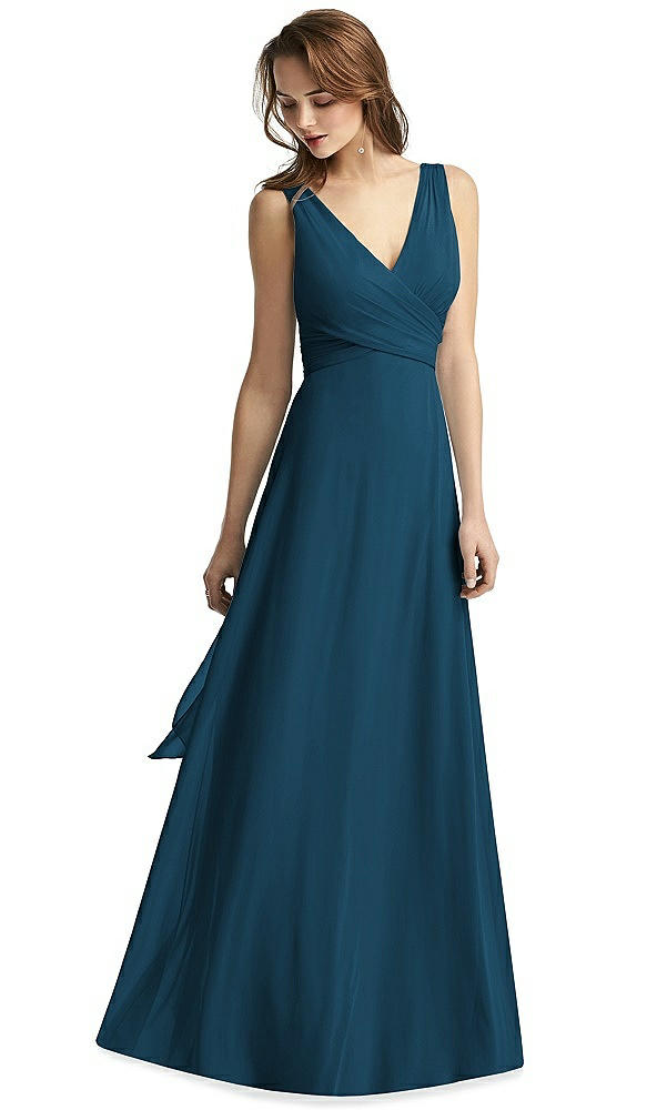 Front View - Atlantic Blue Thread Bridesmaid Style Layla