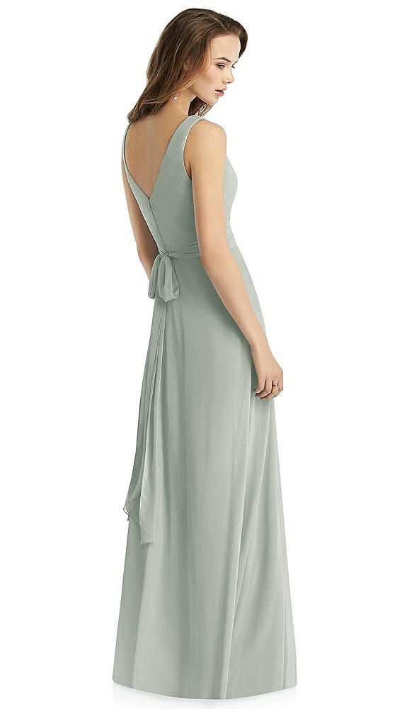 Back View - Willow Green Thread Bridesmaid Style Layla